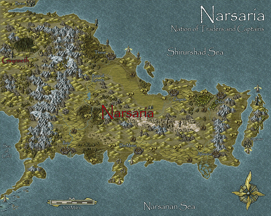 Campaign Cartographer 3 Narsaria map