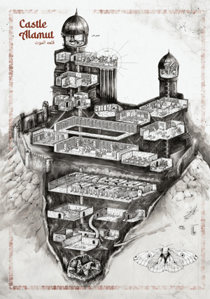 Castle Alamut map for Empires of the Silk Road