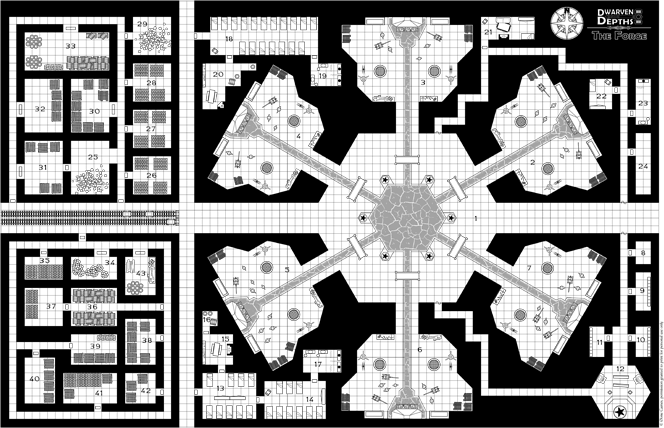 O-one Games Dwarven Depths Virtual Box Set map 5 Forge