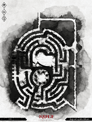 Map 104 from Labyrinths and Secret Chambers supplement for Kult Divinity Lost