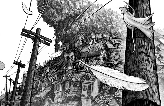 The Far Roofs pages 42 and 43