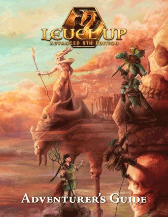 Level Up Advanced 5-E Adventurers Guide core rulebook