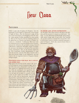 Saucer-er character class from the Bounty Kingdom Gazetteer for Brancalonia