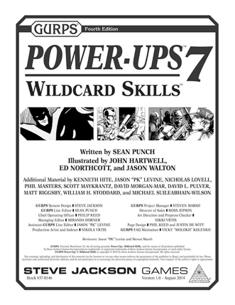 GURPS Power-Ups Wildcard Skills
