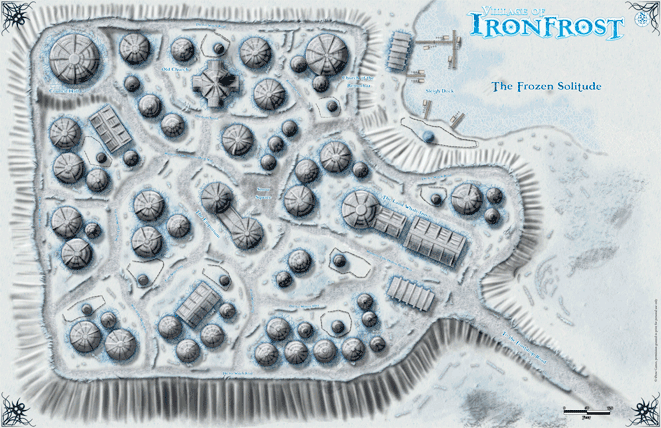 O-one Games Campaign Starters Ironfrost village map