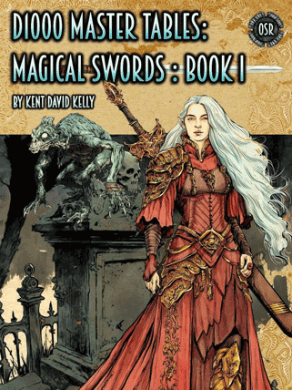 Oldskull D-One Thousand Master Table of Magical Swords