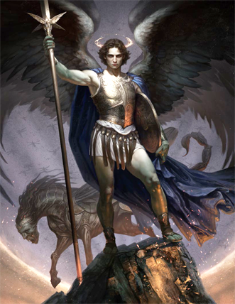 An angel in the Apocalisse campaign setting