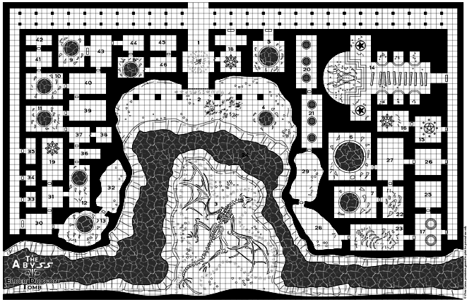 O-one Games Dwarven Depths Abyss Expansion map 2 Elder Dragon Tomb