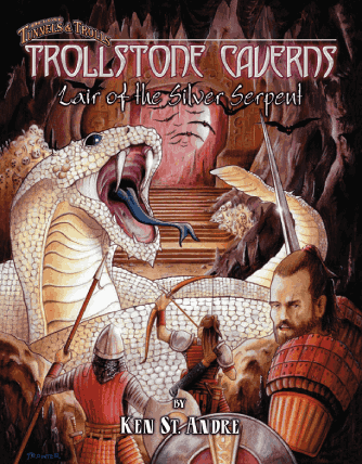 Trollstone Caverns Lair of the Silver Serpent adventure for Tunnels and Trolls