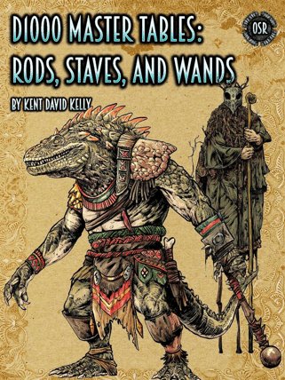 Oldskull D-One Thousand Master Table of Rods Staves and Wands