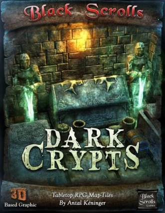 Black Scrolls Dark Crypt Modular Map Tiles